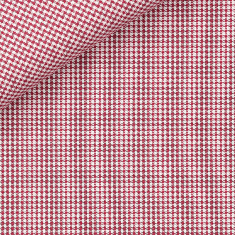 Twill Check Pattern Bordeaux