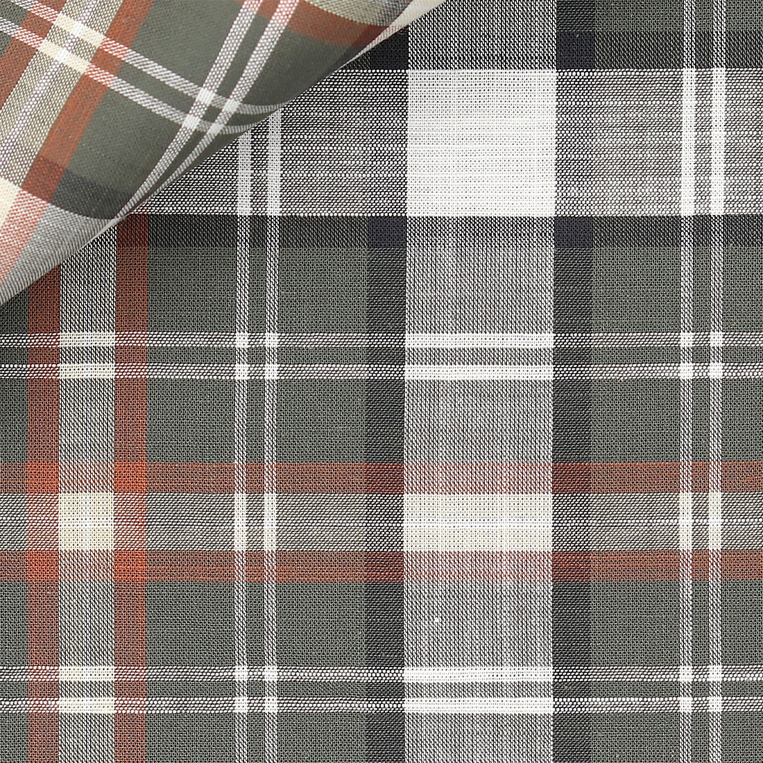 Chambray Check Pattern Grey