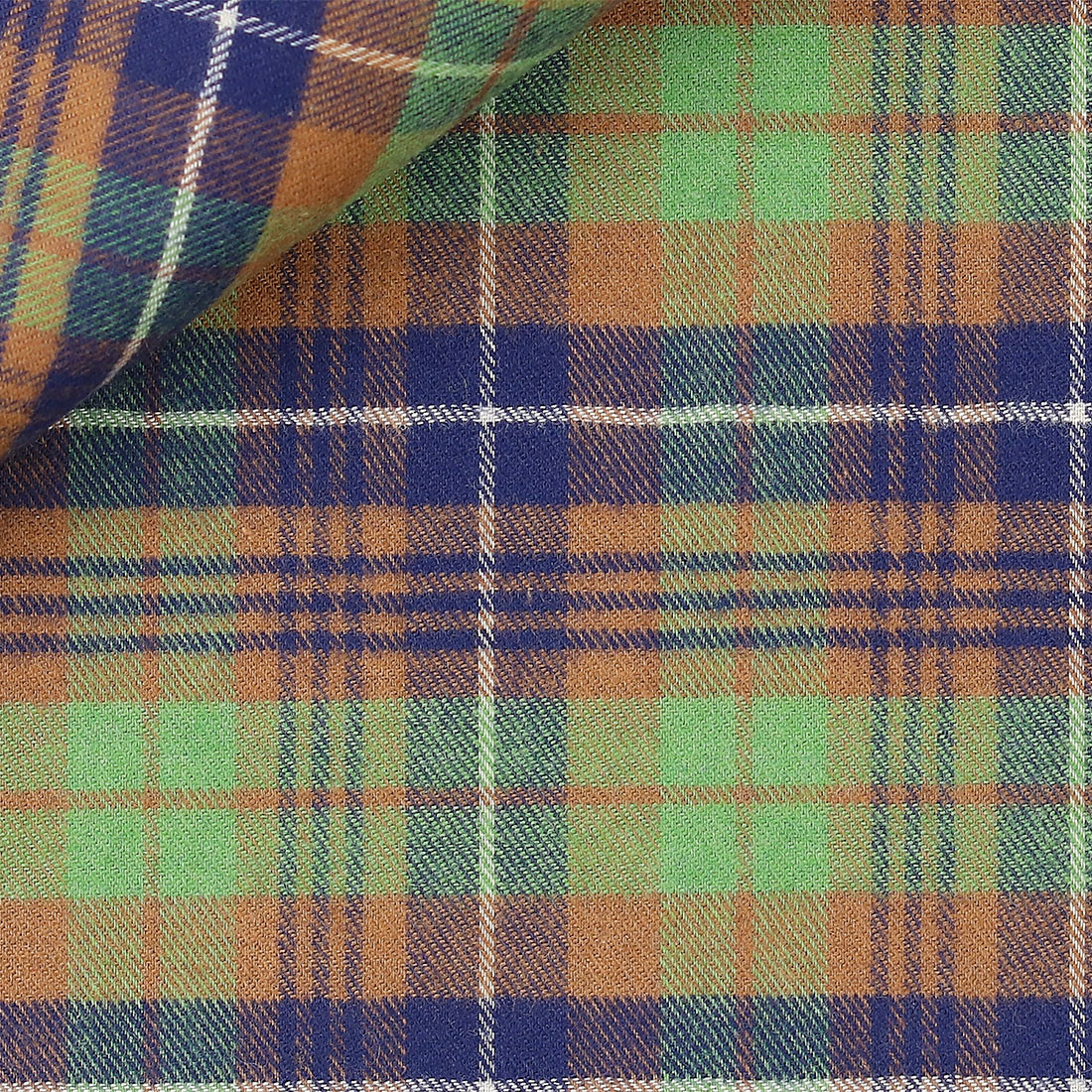 Twill Check Pattern Green