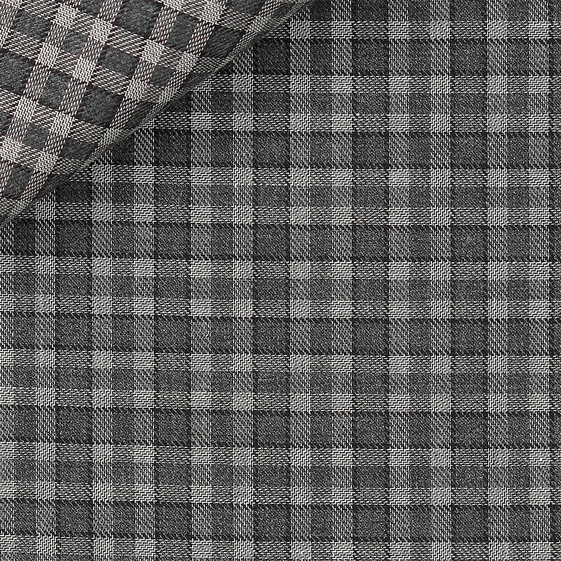 Twill Check Pattern Grey