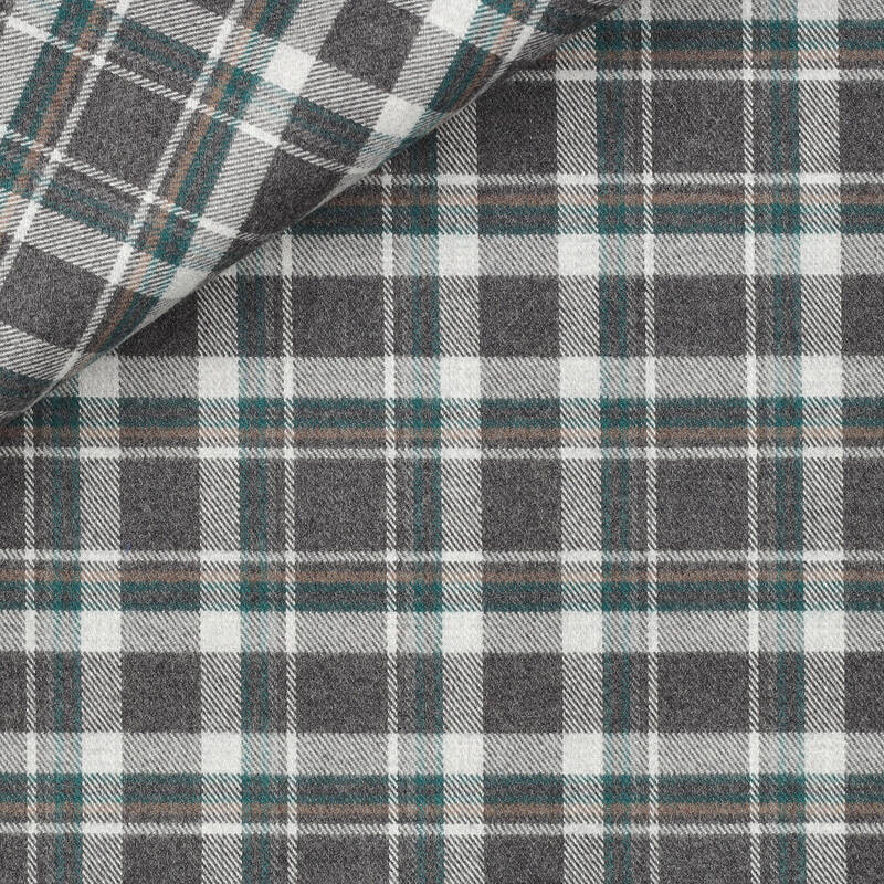 Flannel Check Pattern Grey
