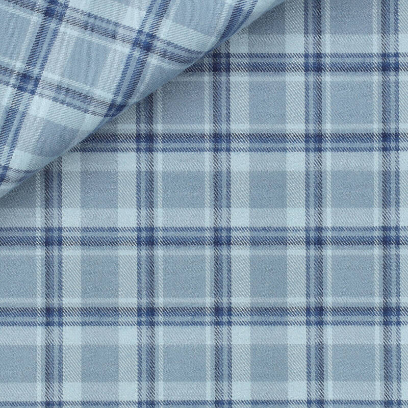 Flannel Check Pattern Blue