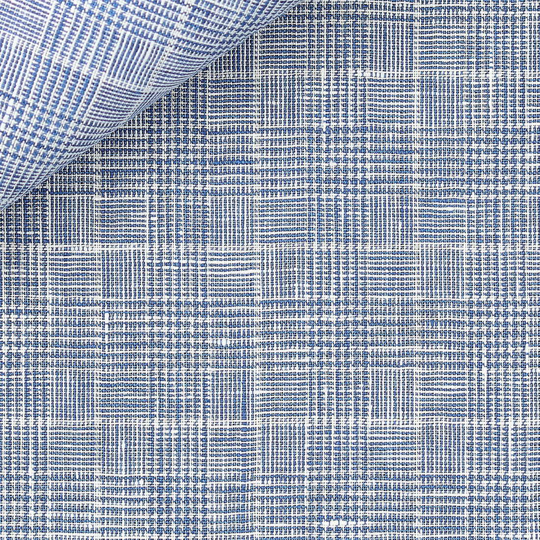 Linen Check Pattern Blue