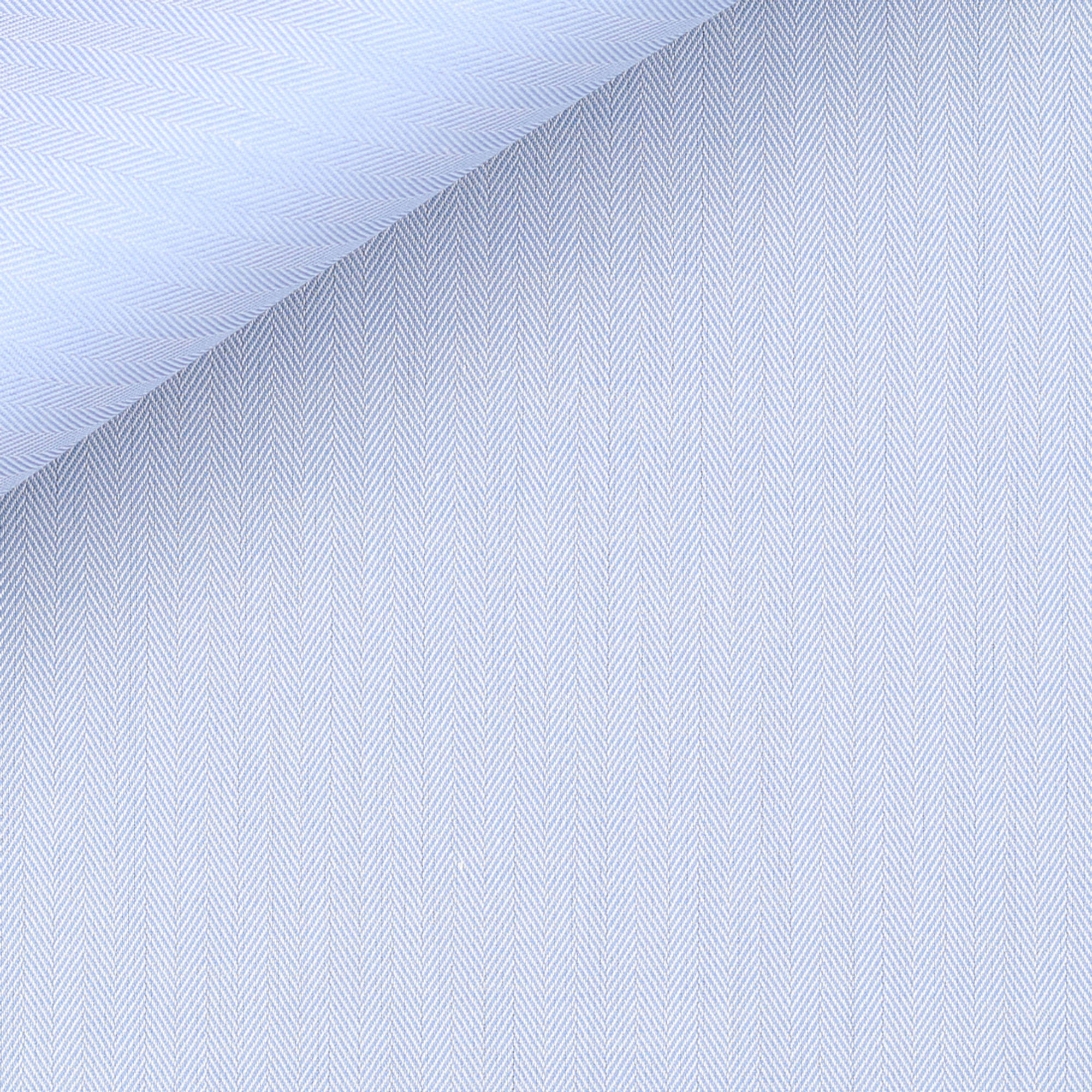 Herringbone Plain Blue