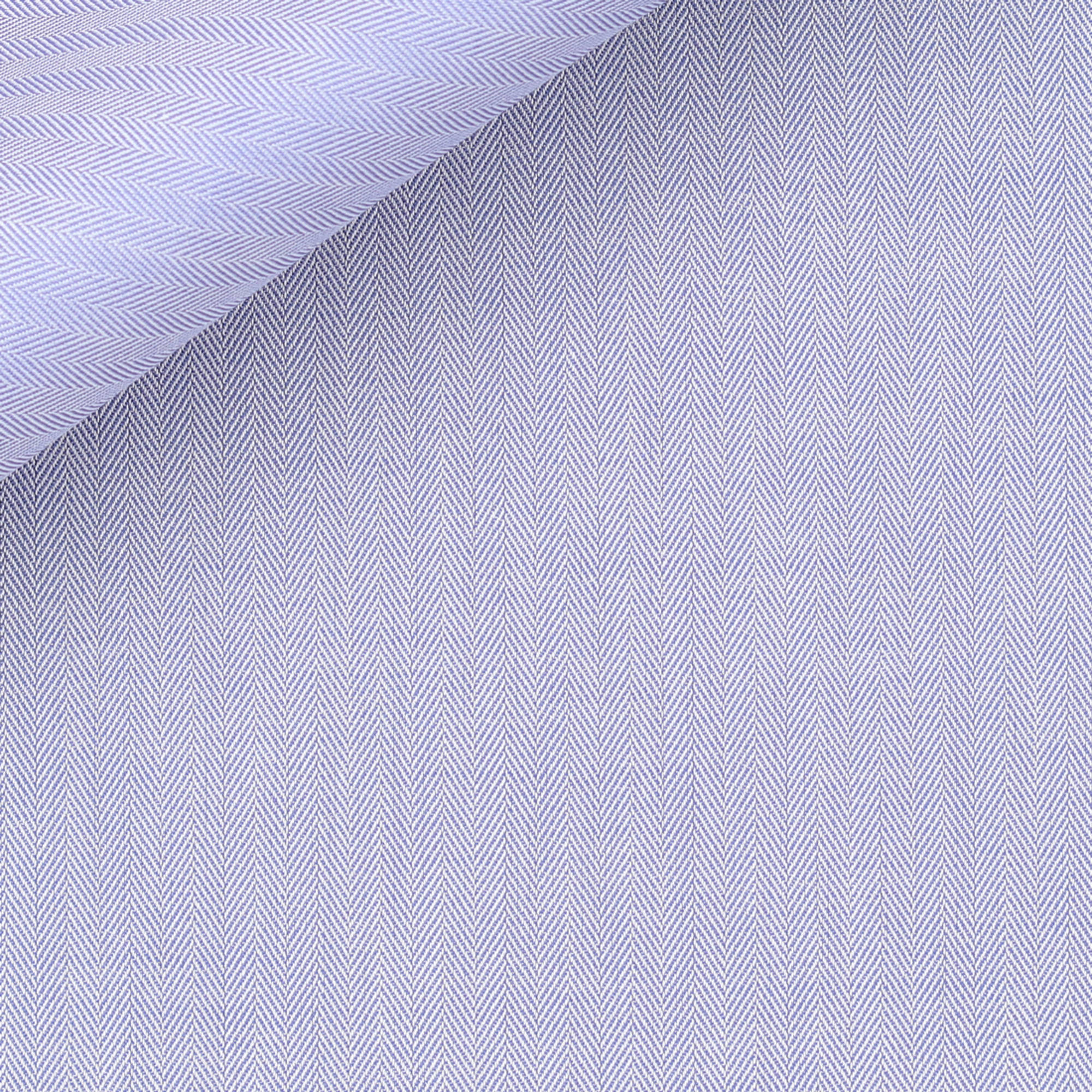 Herringbone Plain Blue