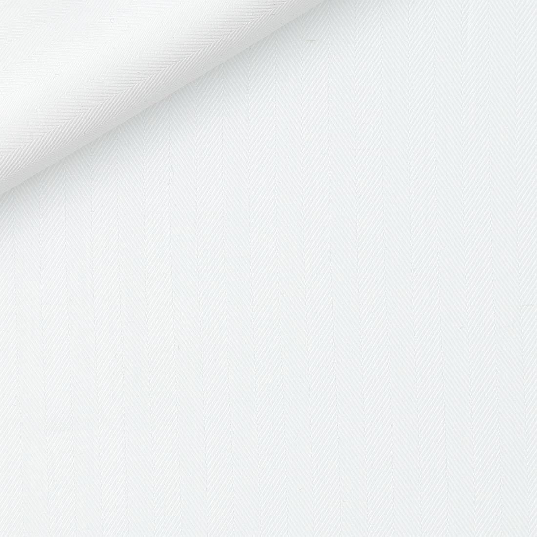 Herringbone Plain White