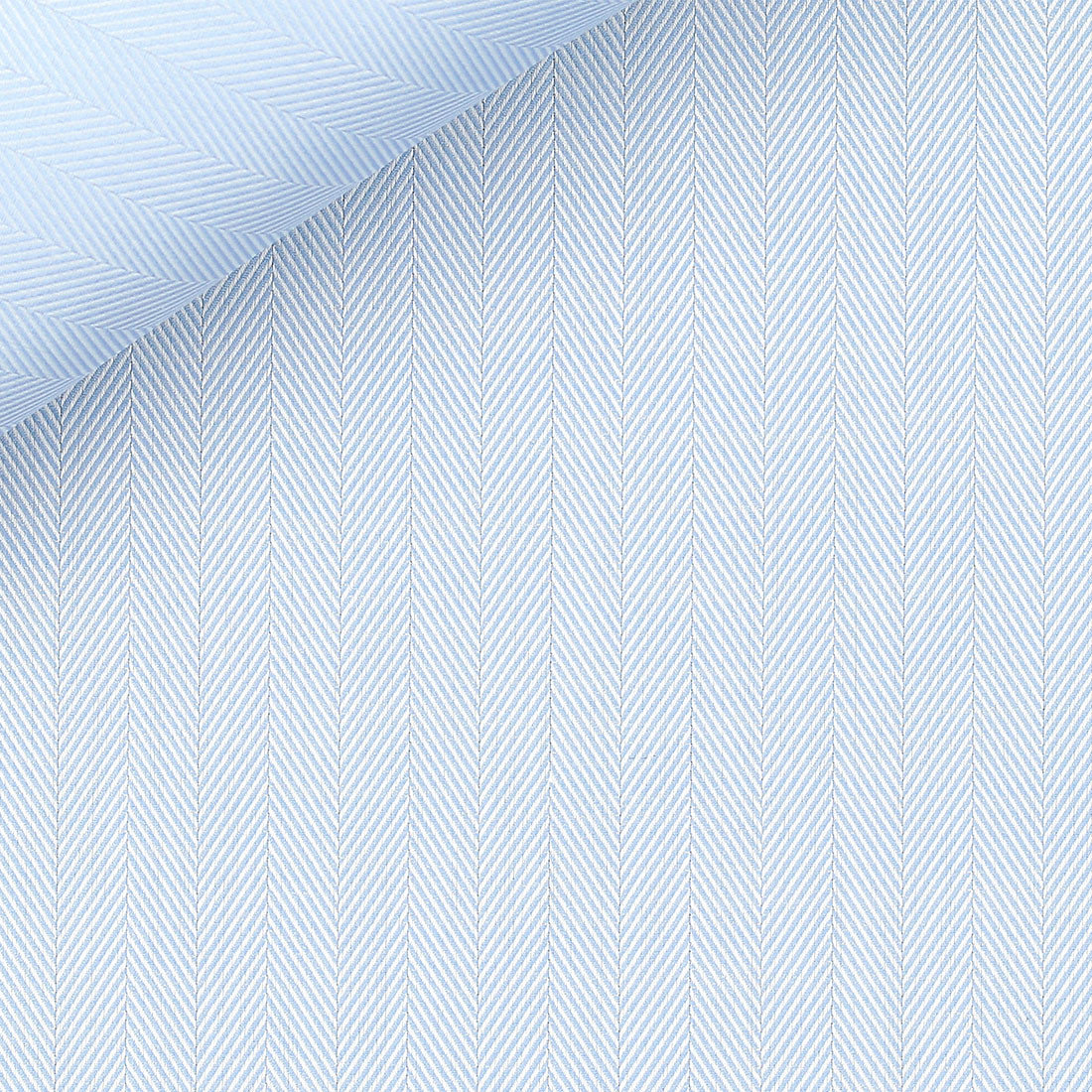 Herringbone Plain Blue