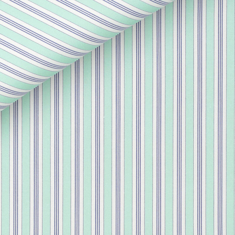 Poplin Stripes Blue Green
