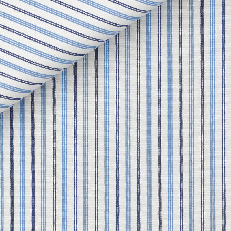 Poplin Stripes Blue