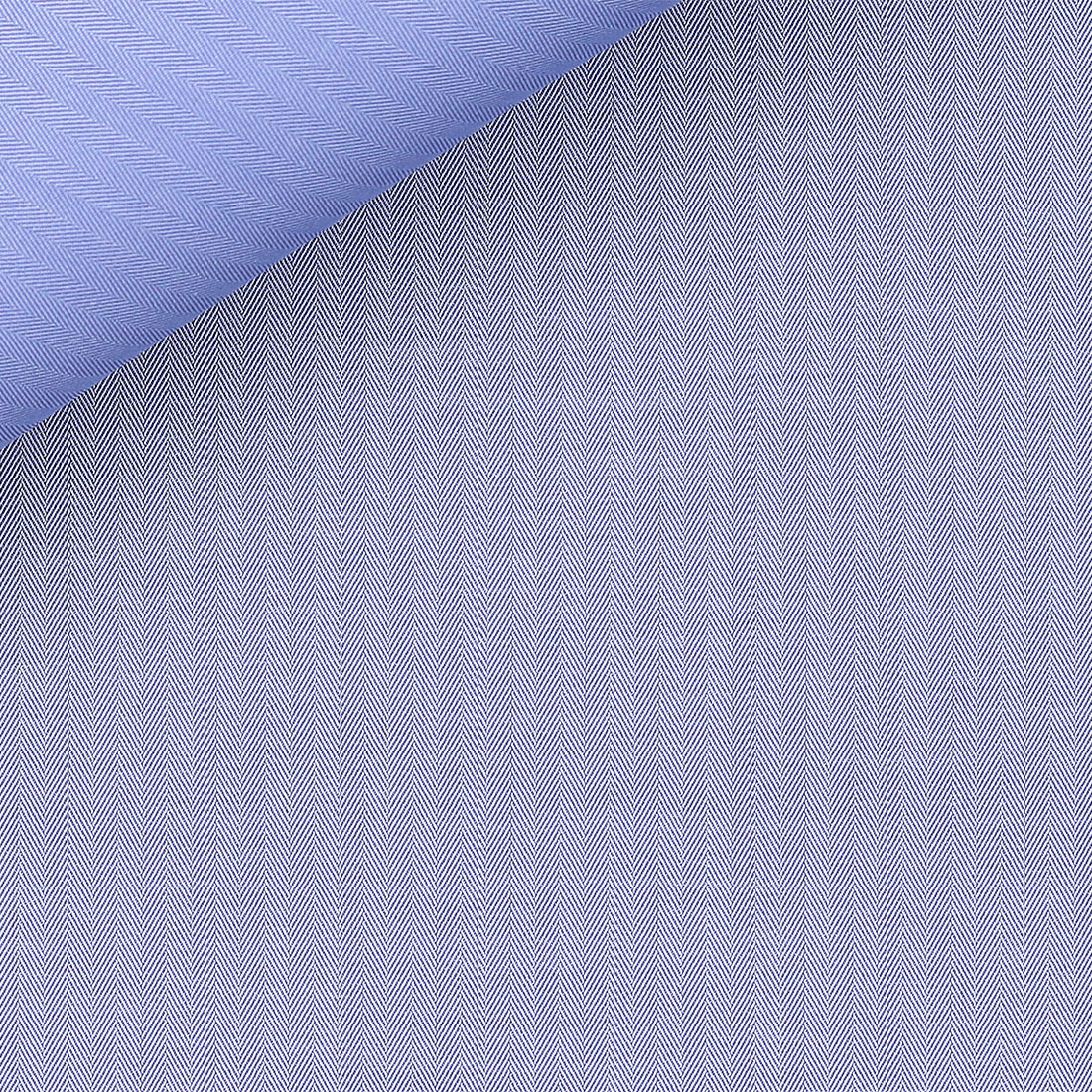 Herringbone Plain Blue
