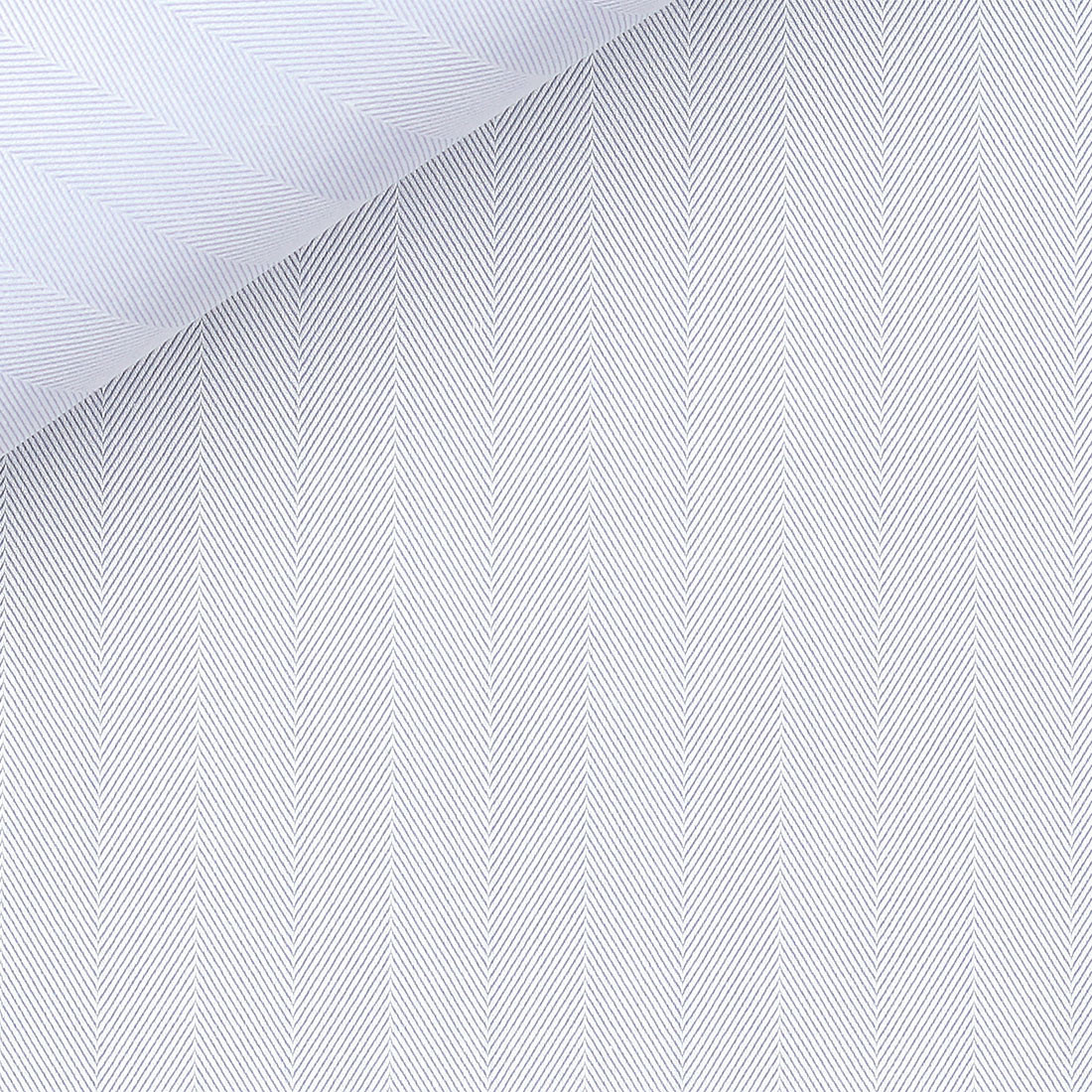 Herringbone Plain Blue