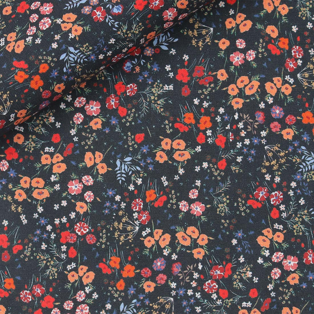 Poplin Pattern Orange