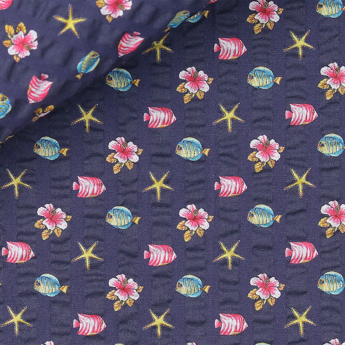Poplin Pattern Blue