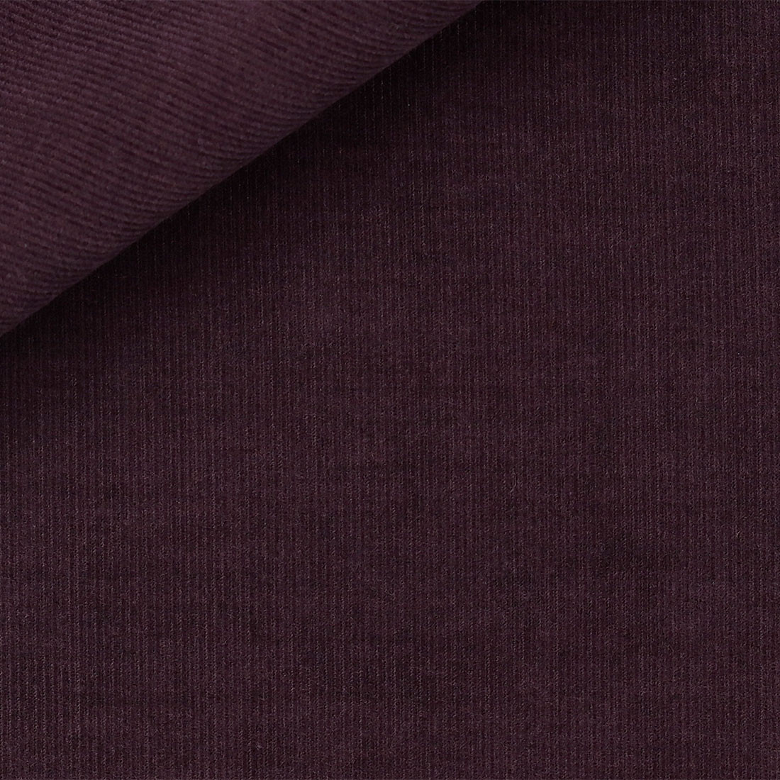 Plain Bordeaux Cashmere Corduroy