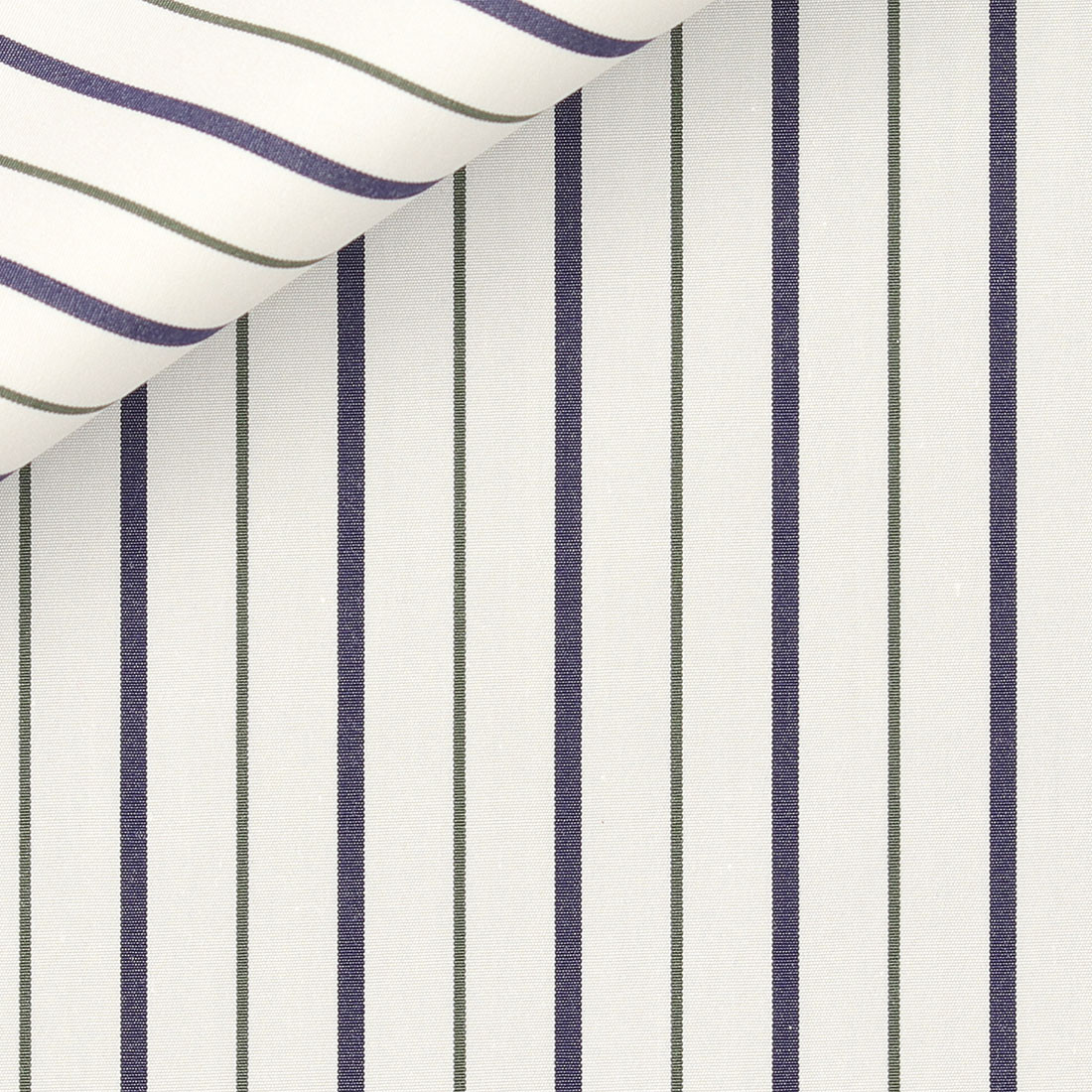 Poplin Stripes Green Blue