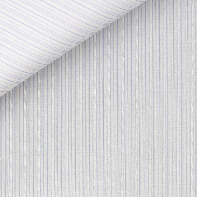 Poplin Stripes Blue Pink