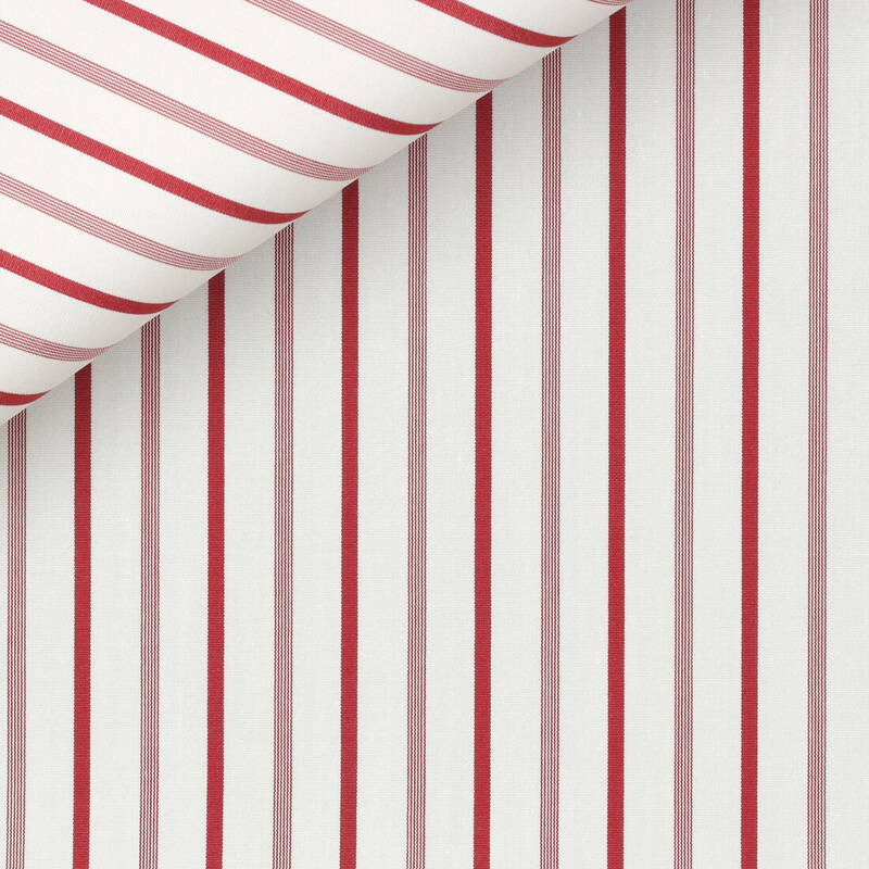 Poplin Stripes Bordeaux