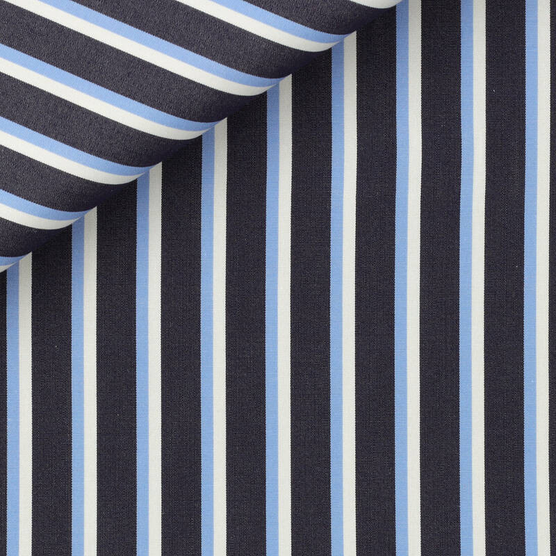 Poplin Stripes Blue