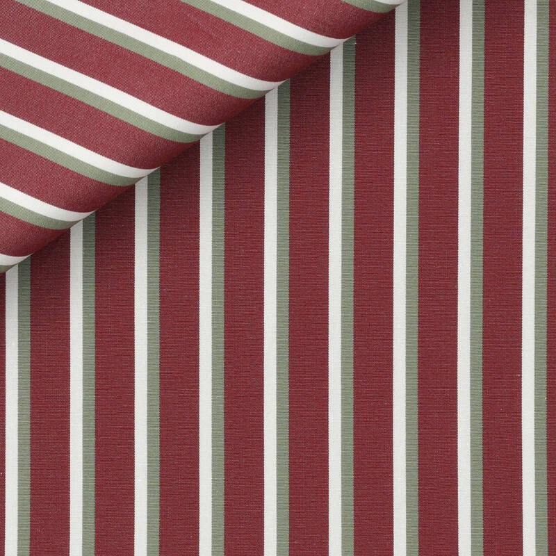 Poplin Stripes Bordeaux Grey