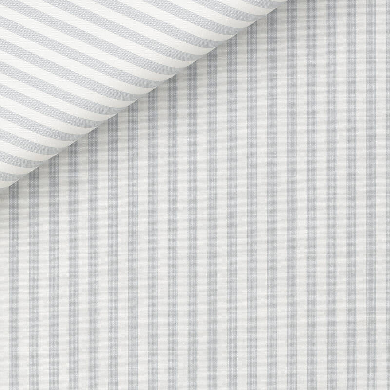 Poplin Stripes Grey