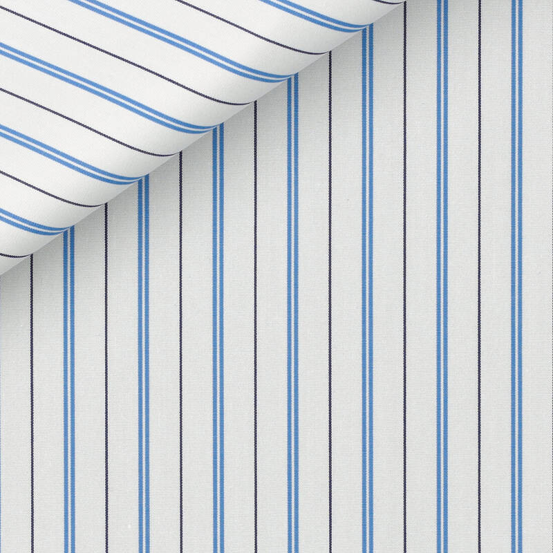 Poplin Stripes Blue