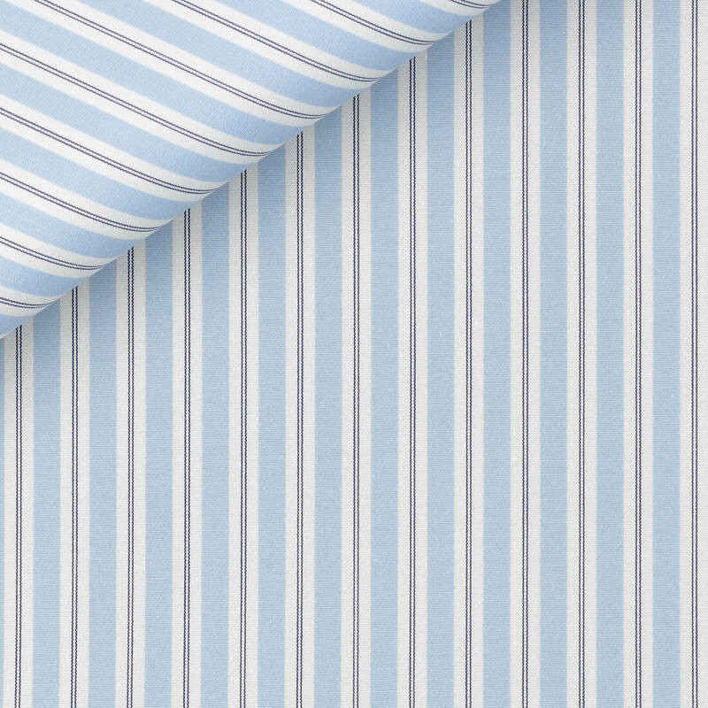Poplin Stripes Blue