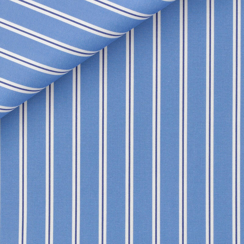 Poplin Stripes Blue