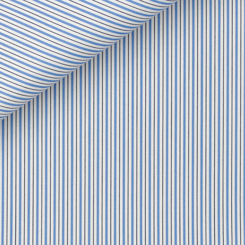 Poplin Stripes Blue