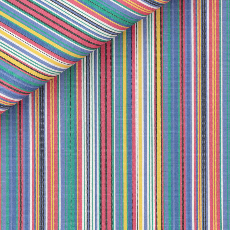 Poplin Stripes Red Green