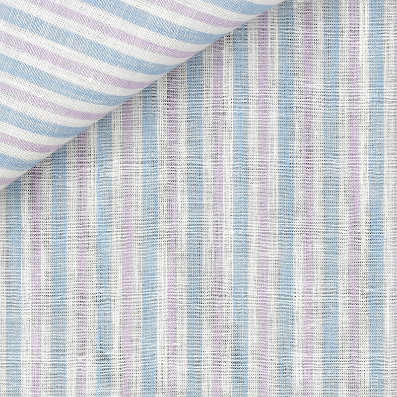 Zephir Stripes Blue Mauve