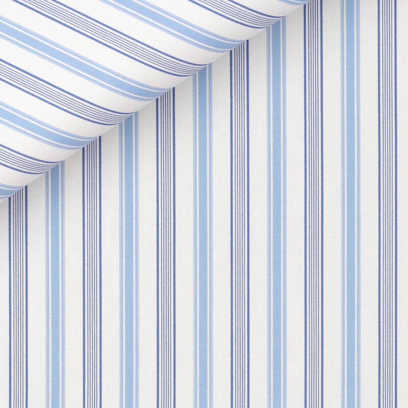 Poplin Stripes Blue