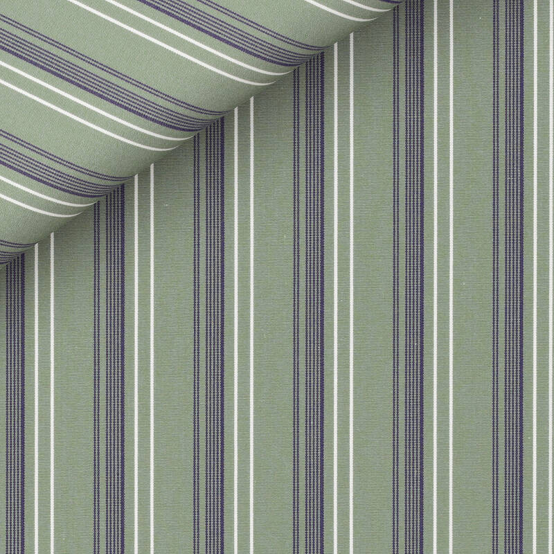 Poplin Stripes Blue Grey