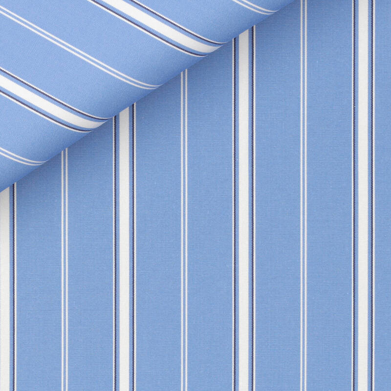 Poplin Stripes Blue