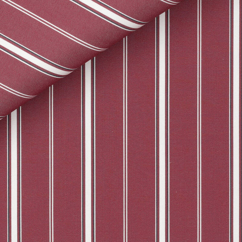 Poplin Stripes Blue Bordeaux