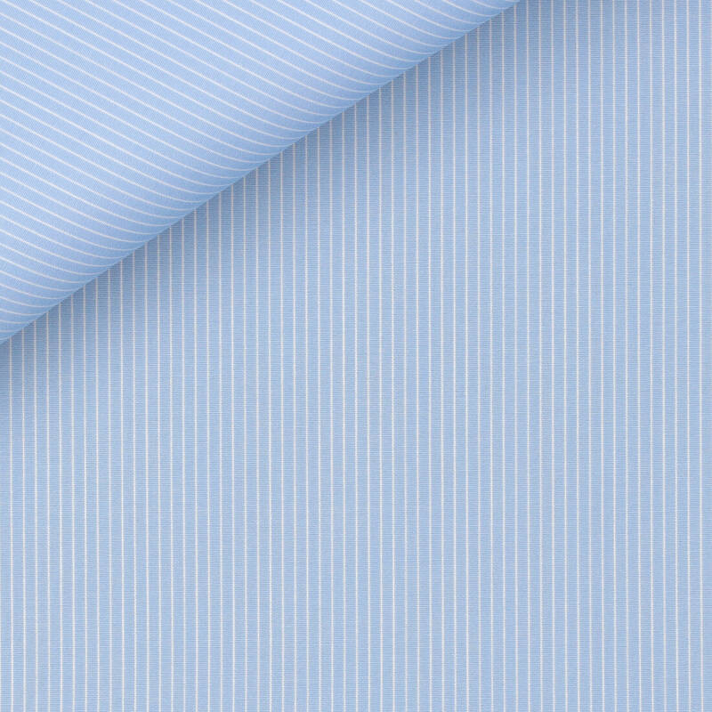 Poplin Stripes Bleu