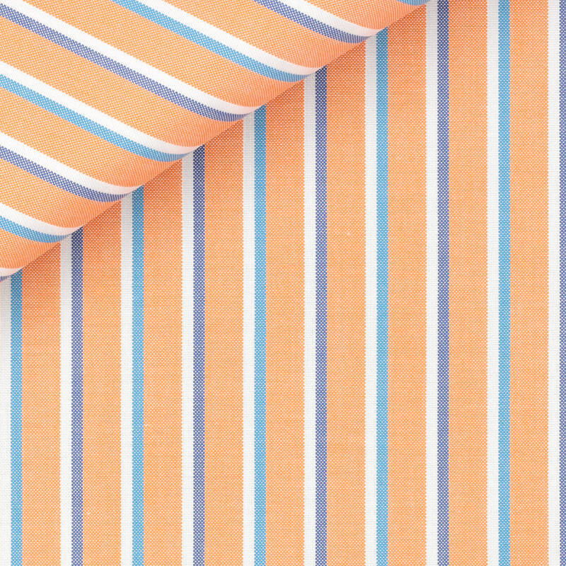 Panama Stripes Orange Turquoise