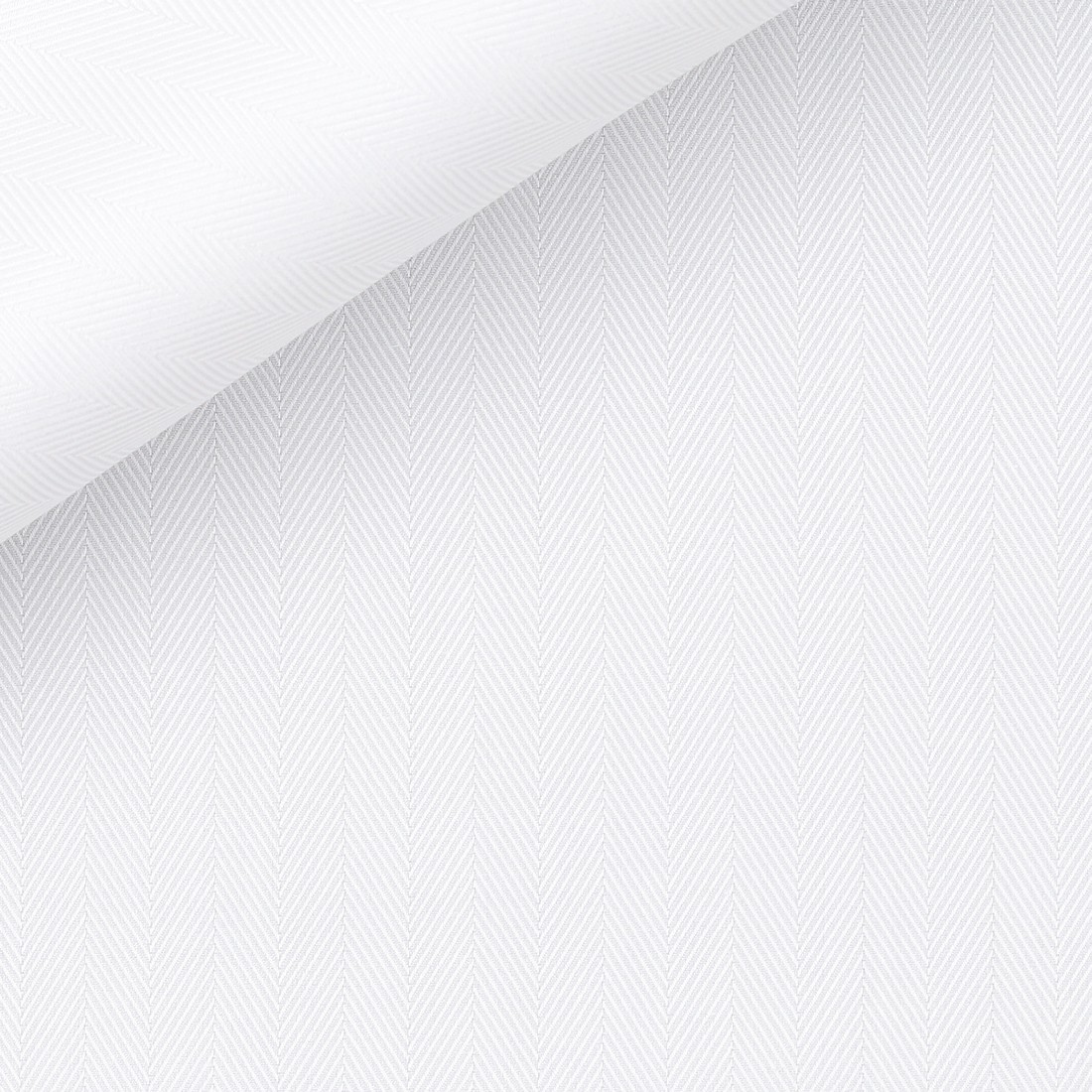 Herringbone Plain White