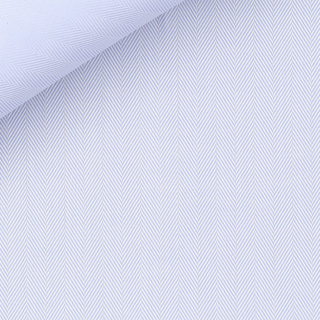 Herringbone Plain Blue