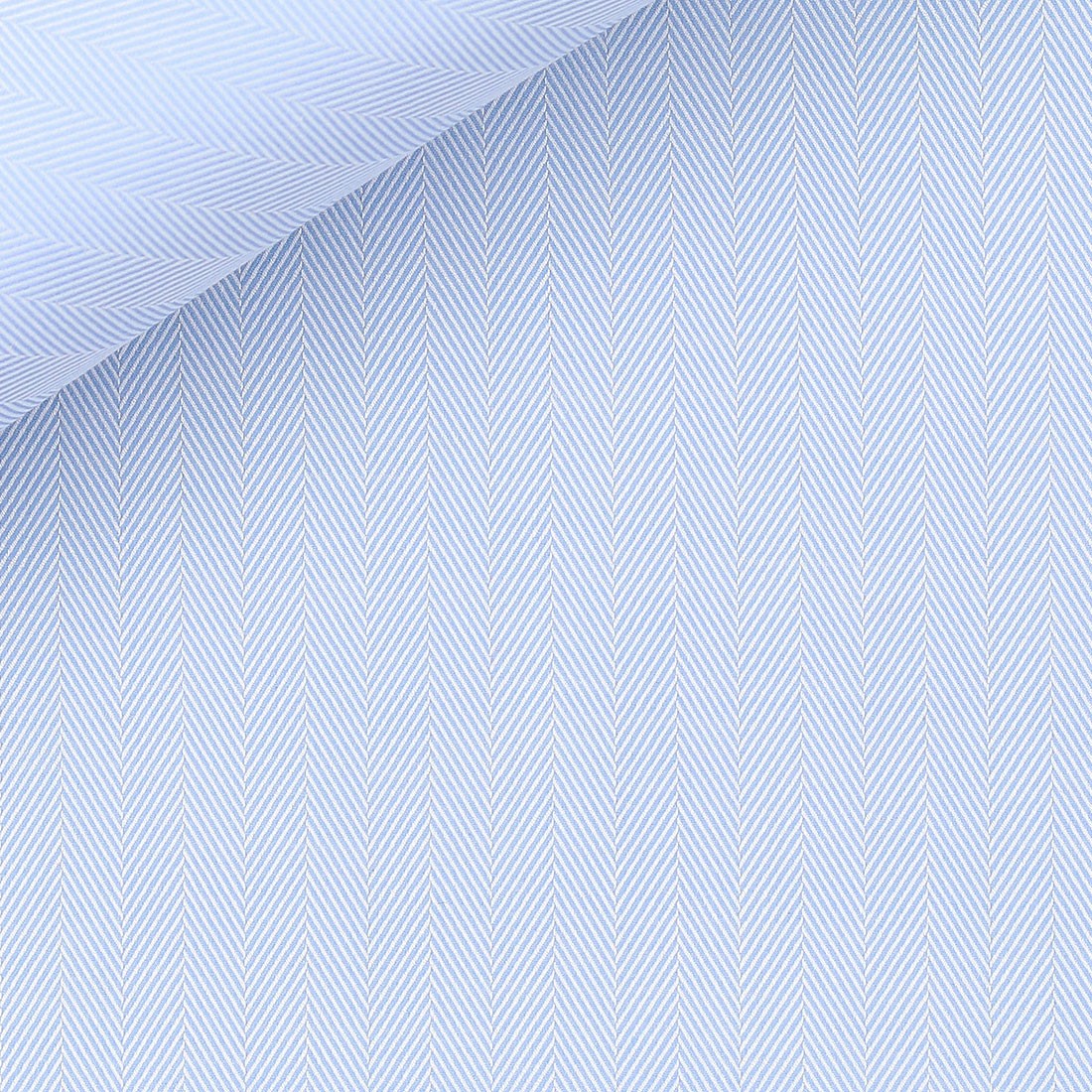 Herringbone Plain Blue