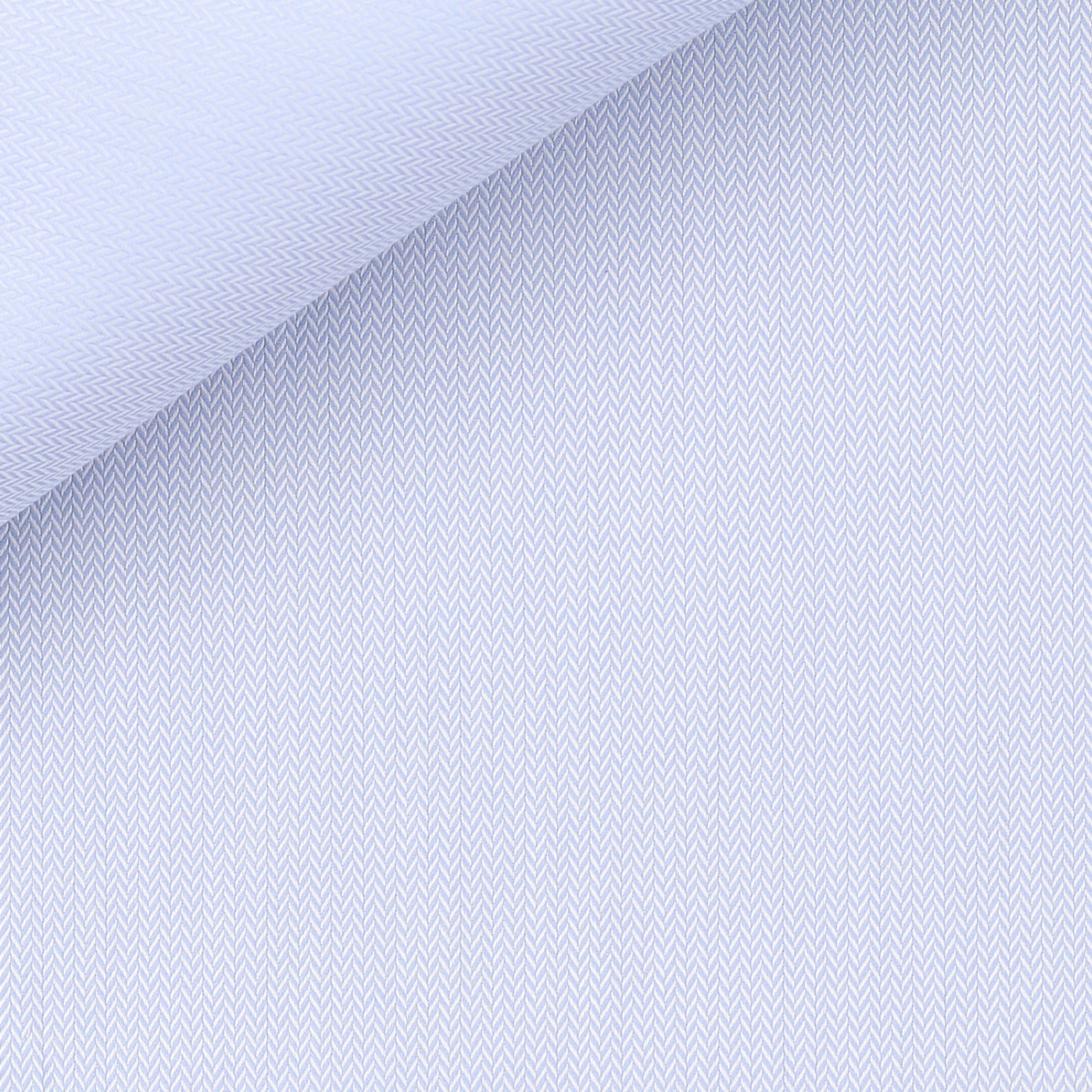 Herringbone Plain Blue
