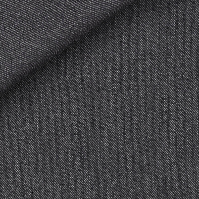 Twill Plain Grey Black