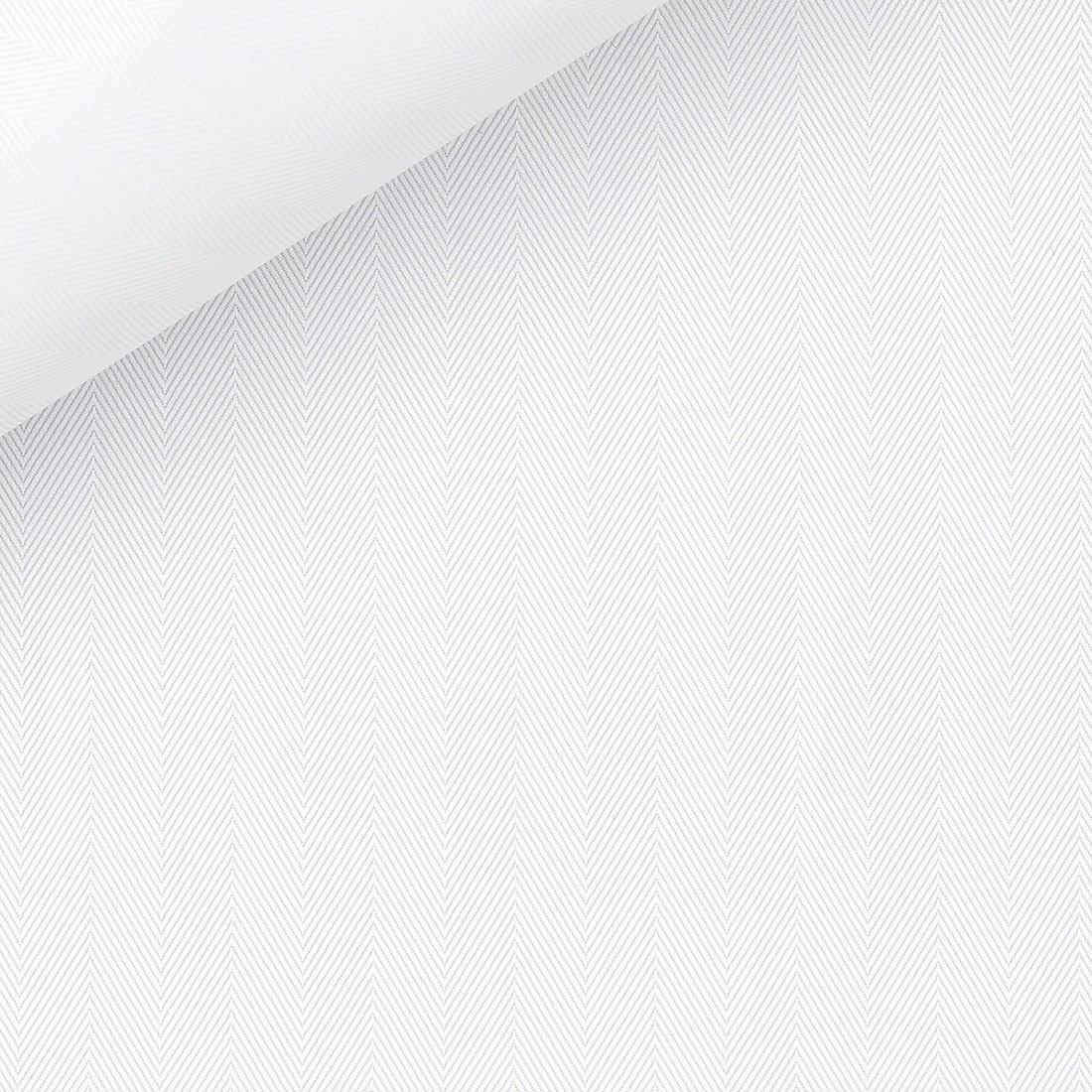 Herringbone Plain White