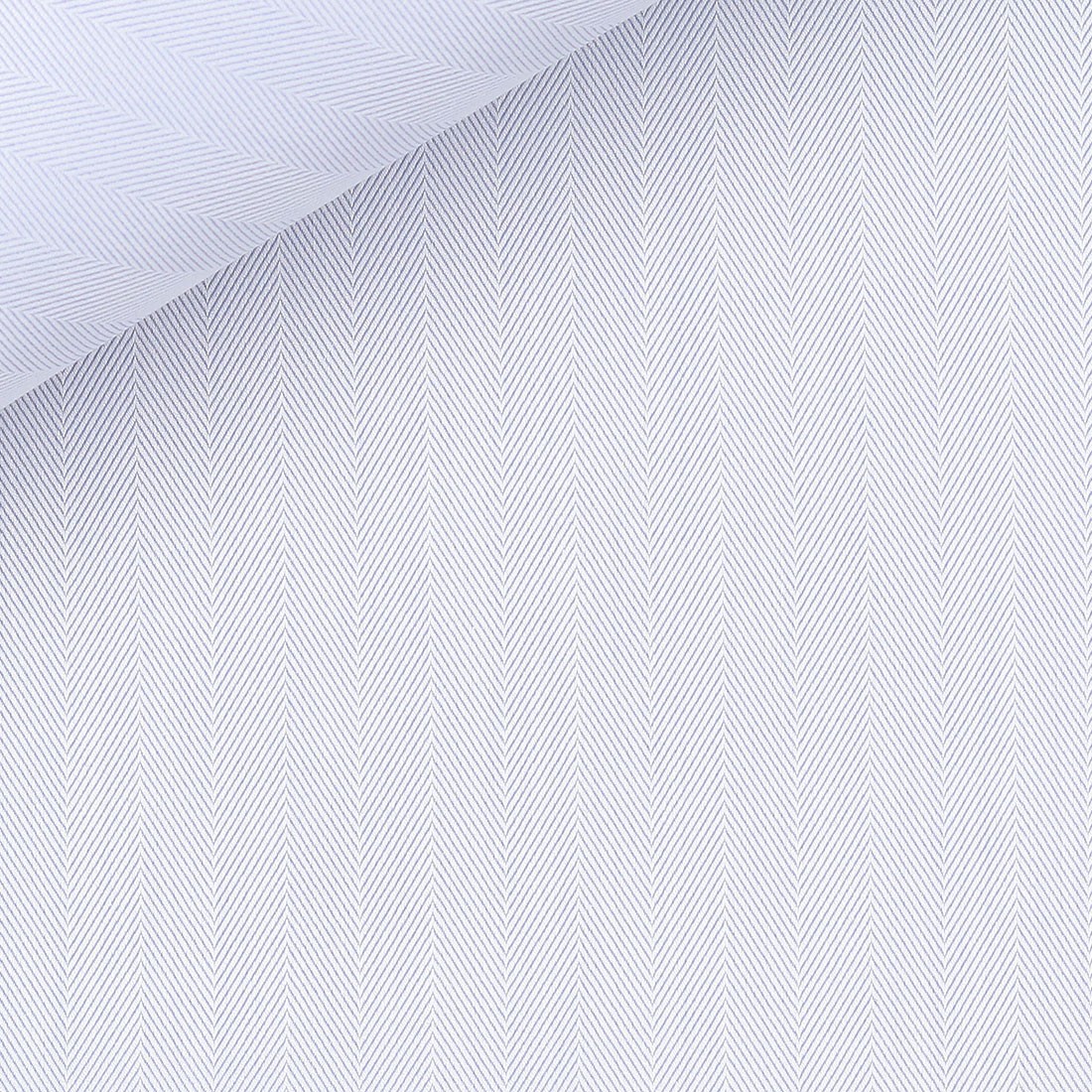 Herringbone Plain Blue