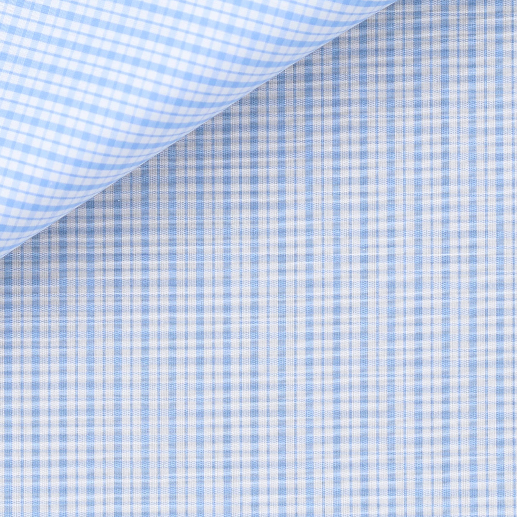 Poplin Check Pattern Blue