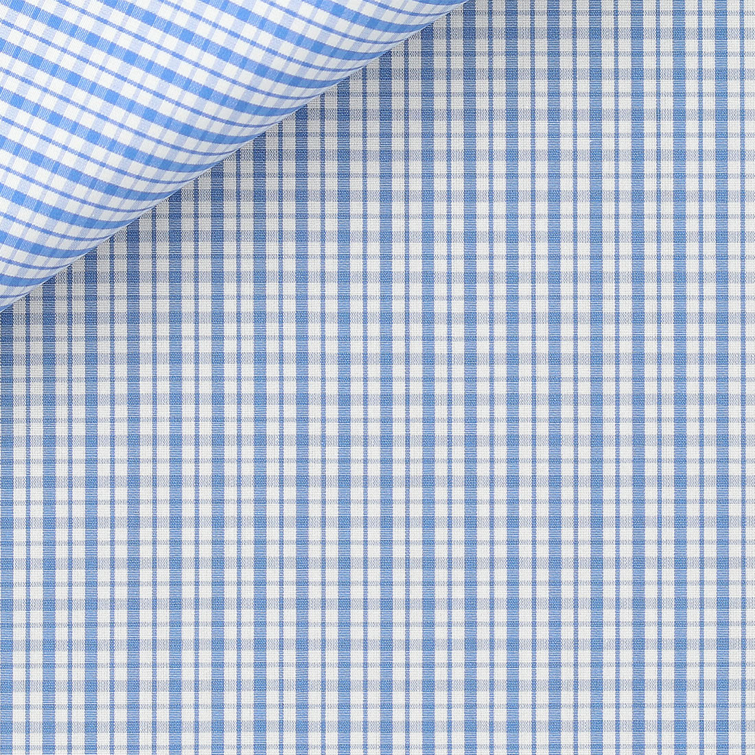 Poplin Check Pattern Blue