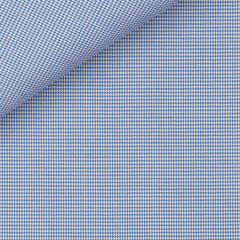 Twill Houndstooth Blue