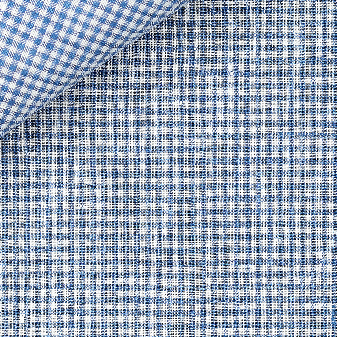 Linen Check Pattern Blue