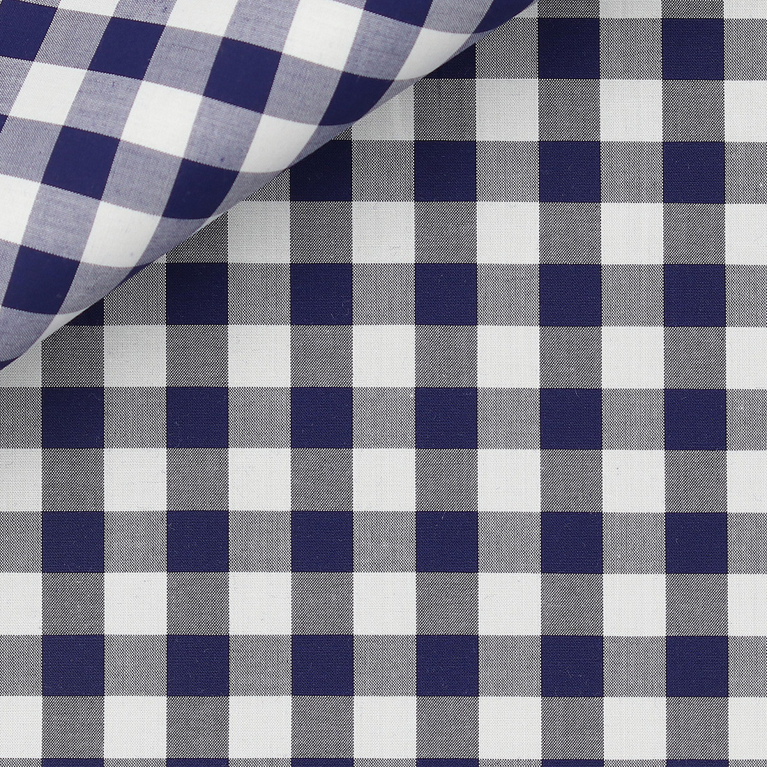 Poplin Check Pattern Blue
