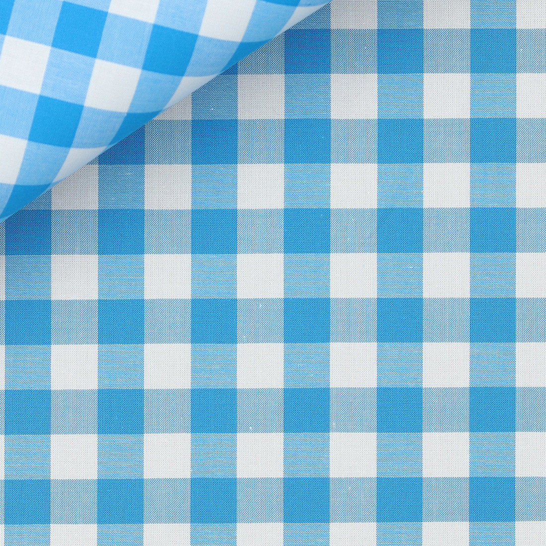 Poplin Check Pattern Blue