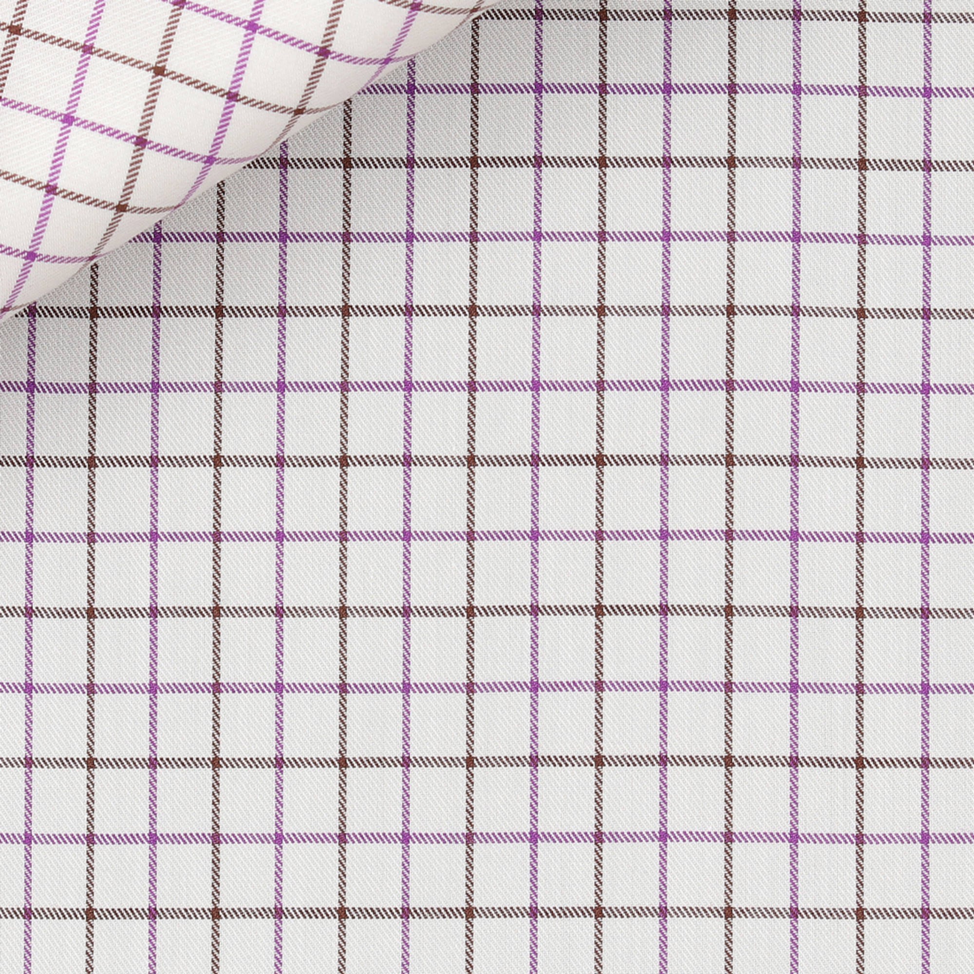 Twill Check Pattern Purple